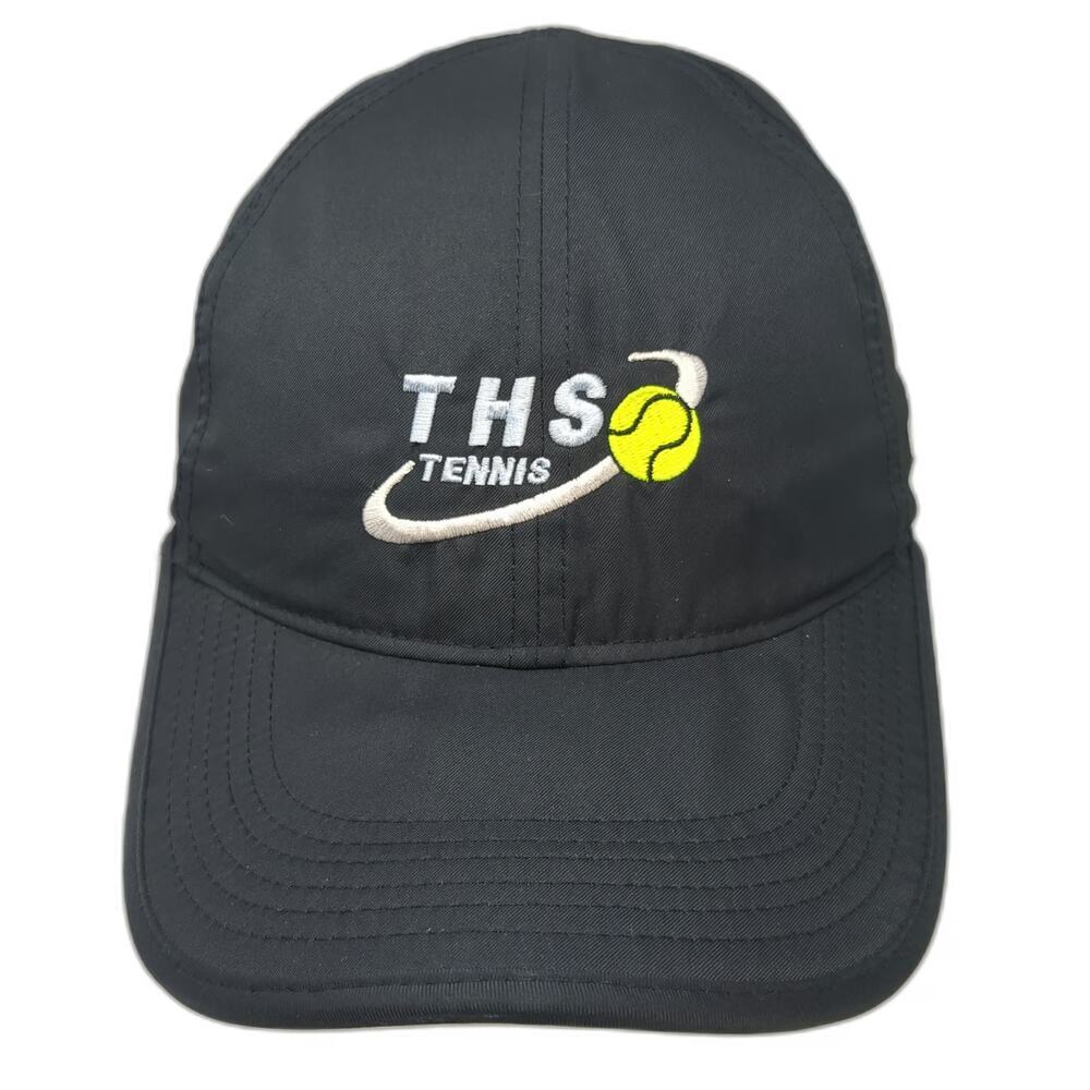 Nike Baseball Cap Black One Size Featherlight Dri-Fit THS Tennis Hat Adjustable